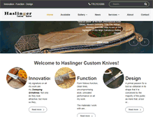 Tablet Screenshot of haslinger-knives.com